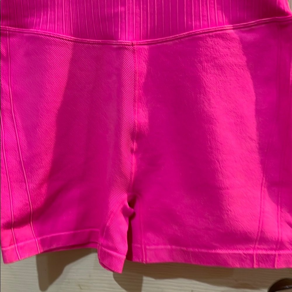 🆕Bright Pink JoyLab Sleeveless V-Neck 
 Romper with compression Size L - Picture 11 of 12